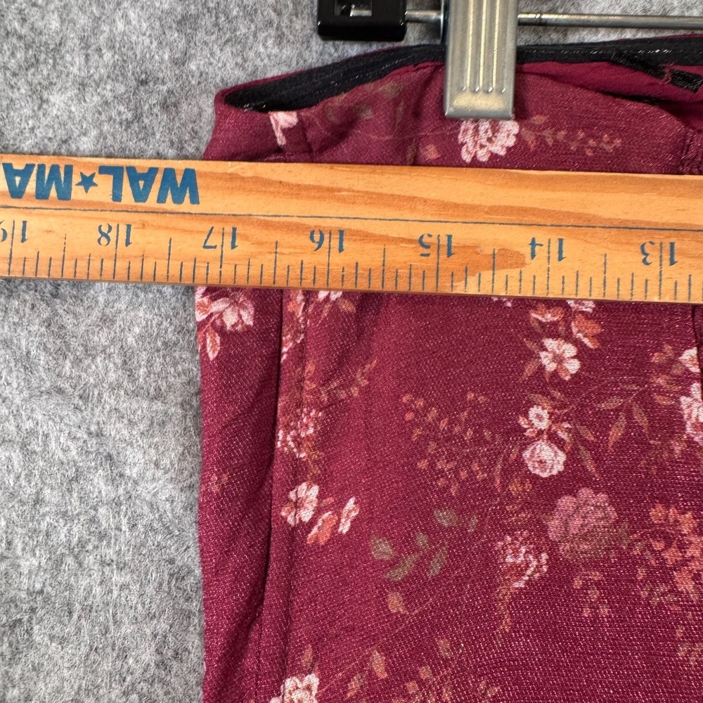 Altar'd State Darcy Strapless Floral Maxi Dress Tiered Boho Sz XL Wine Cottage - Picture 6 of 10